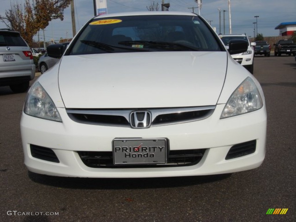 2007 Accord Value Package Sedan - Taffeta White / Ivory photo #9