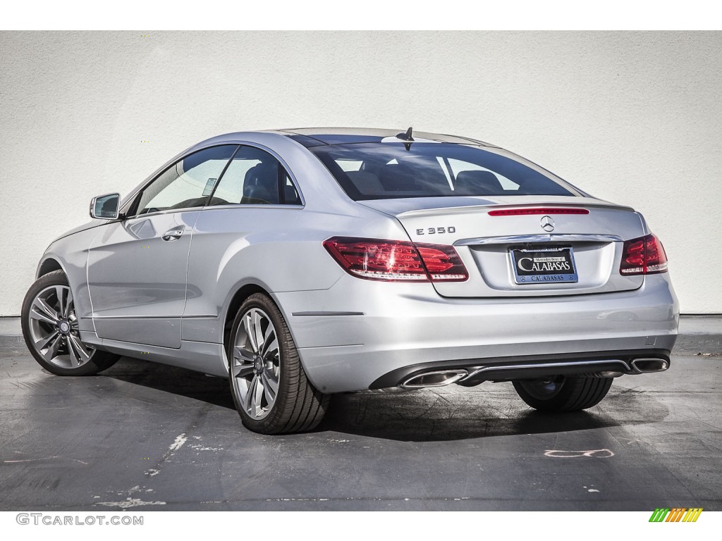 2014 E 350 Coupe - Iridium Silver Metallic / Black photo #2