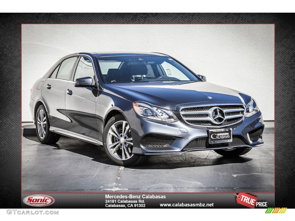 2014 E E250 BlueTEC Sedan - Steel Gray Metallic / Black photo #1