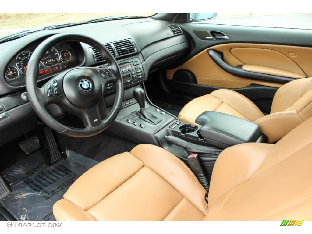 Natural Brown Interior 2005 BMW 3 Series 330i Convertible Photo #88641850