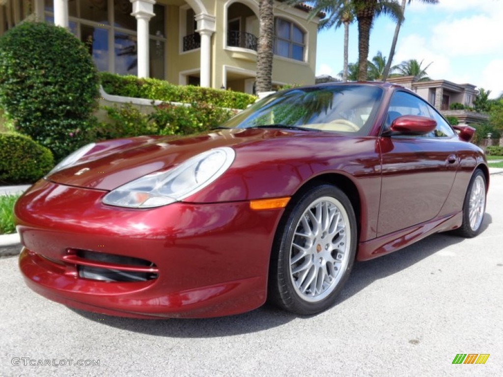 2000 911 Carrera Coupe - Arena Red Metallic / Savanna Beige photo #34