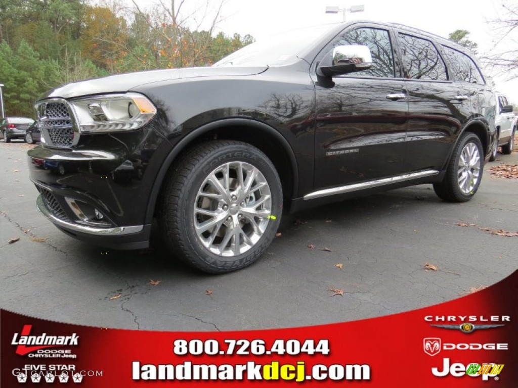 2014 Durango Citadel - Brilliant Black Crystal Pearl / Black photo #1