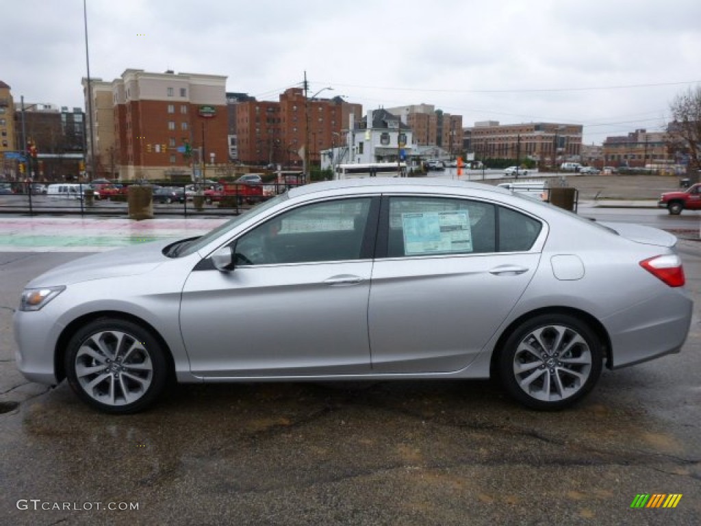 2014 Accord Sport Sedan - Alabaster Silver Metallic / Black photo #2