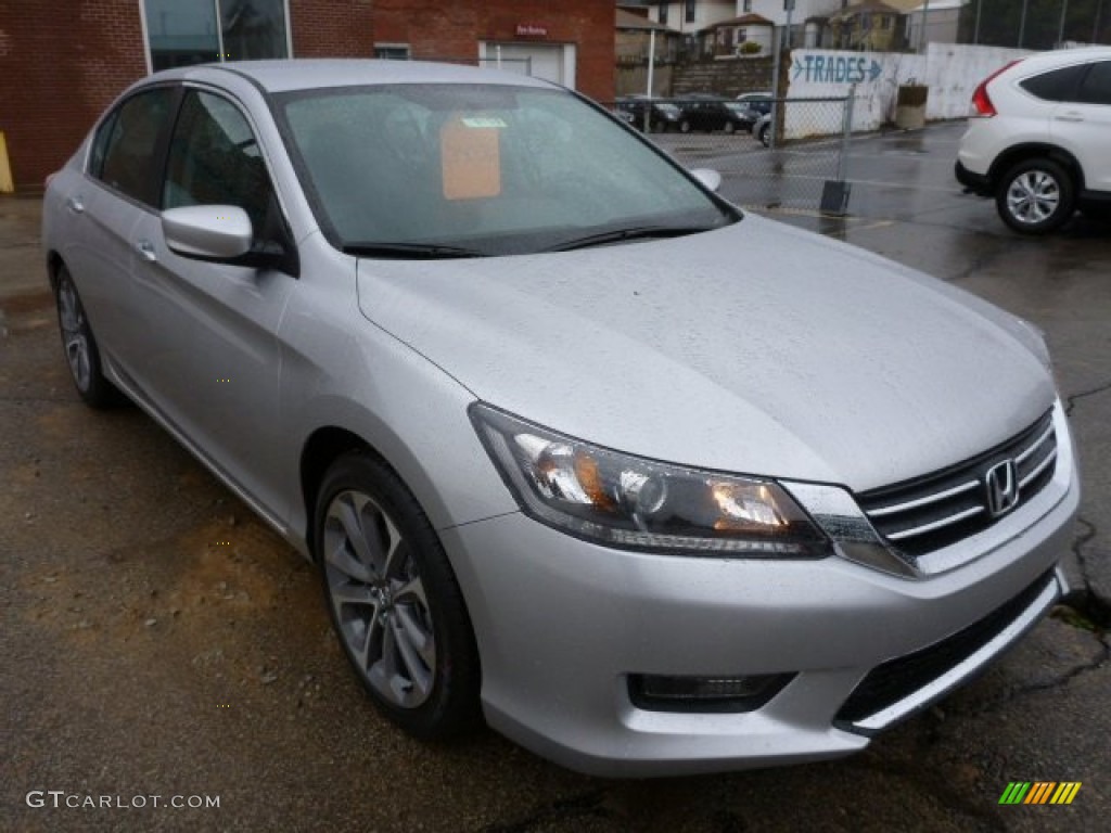 2014 Accord Sport Sedan - Alabaster Silver Metallic / Black photo #7