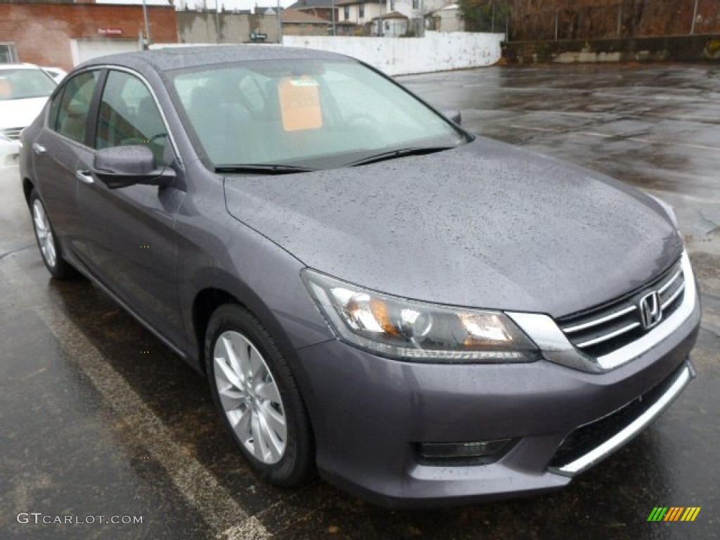 2014 Accord EX Sedan - Modern Steel Metallic / Gray photo #7