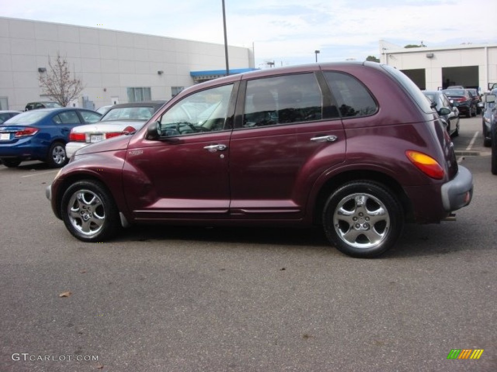 2002 PT Cruiser Limited - Deep Cranberry Pearlcoat / Taupe photo #3