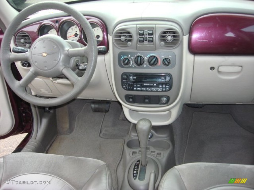 2002 PT Cruiser Limited - Deep Cranberry Pearlcoat / Taupe photo #13