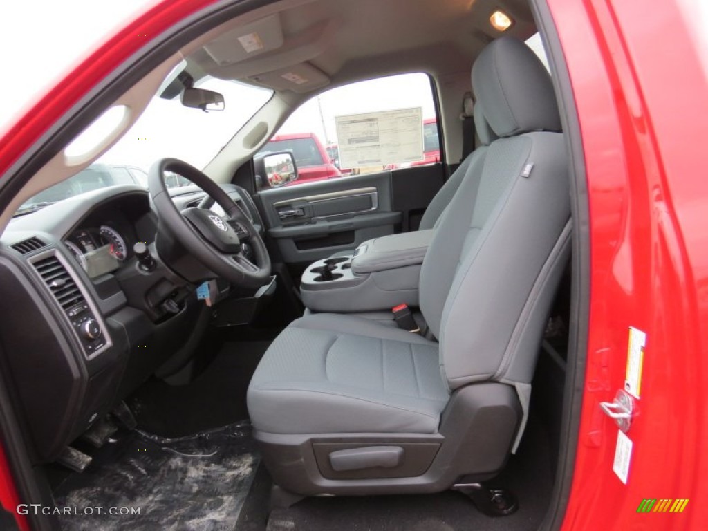 2014 1500 Express Regular Cab - Flame Red / Black/Diesel Gray photo #7