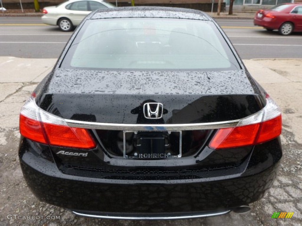 2014 Accord LX Sedan - Crystal Black Pearl / Black photo #4