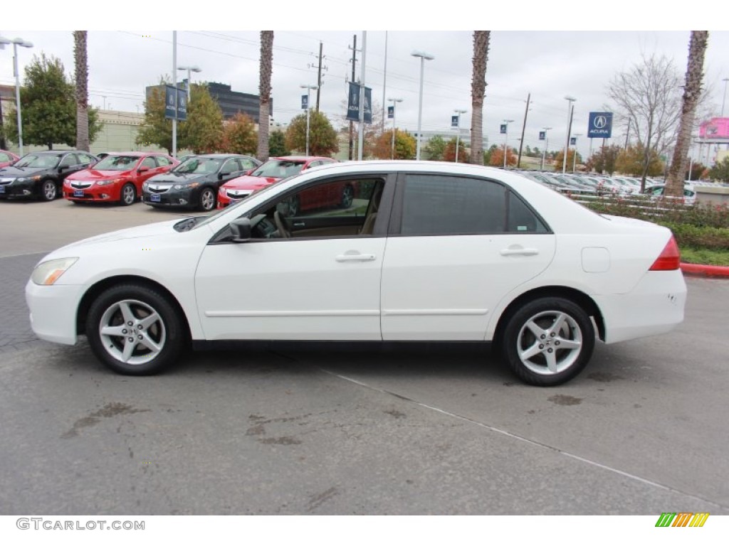 2007 Accord Value Package Sedan - Taffeta White / Ivory photo #4