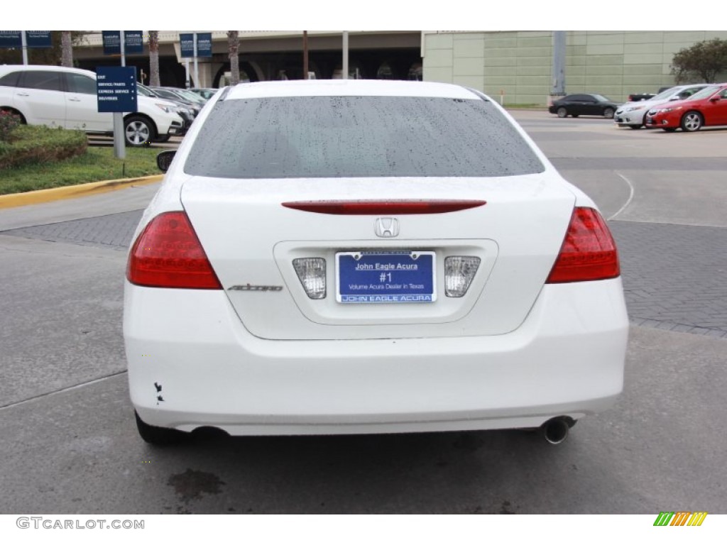 2007 Accord Value Package Sedan - Taffeta White / Ivory photo #6