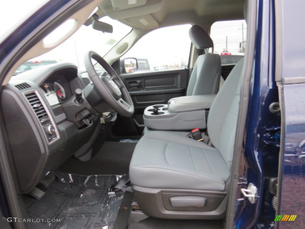 2014 1500 Express Quad Cab - True Blue Pearl Coat / Black/Diesel Gray photo #7