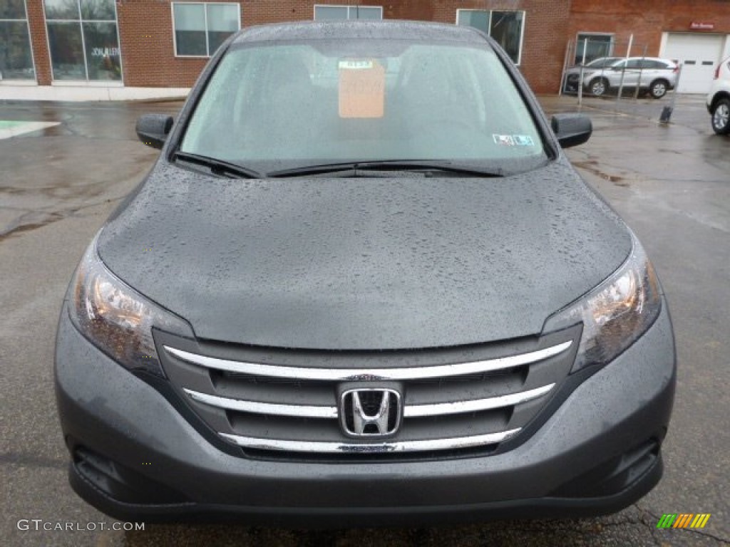 2014 CR-V LX AWD - Polished Metal Metallic / Gray photo #8