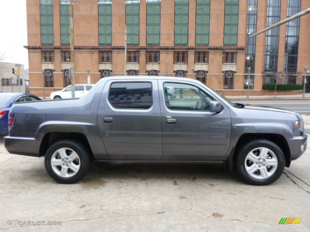 Modern Steel Metallic 2014 Honda Ridgeline RTL Exterior Photo #88647300