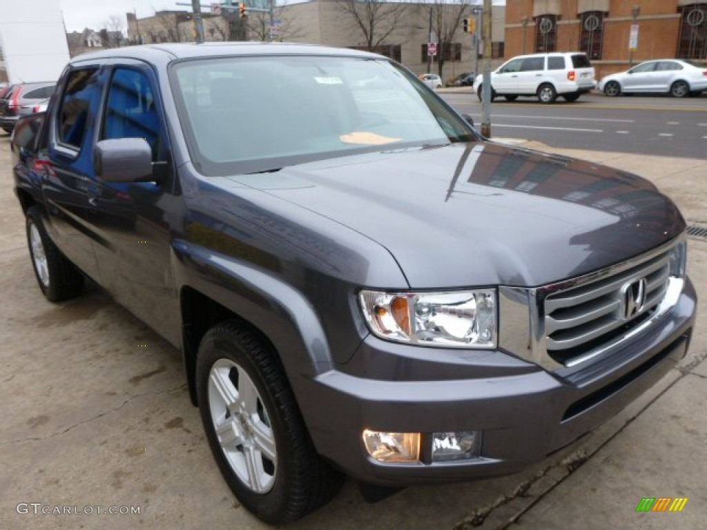 Modern Steel Metallic 2014 Honda Ridgeline RTL Exterior Photo #88647316