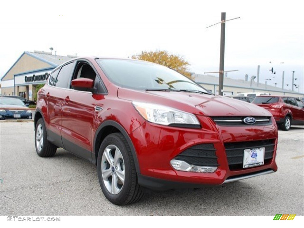 2014 Escape SE 1.6L EcoBoost - Ruby Red / Medium Light Stone photo #7