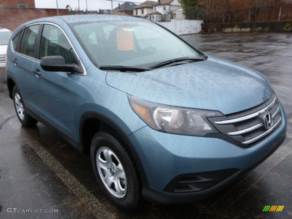 2014 CR-V LX AWD - Mountain Air Metallic / Black photo #7