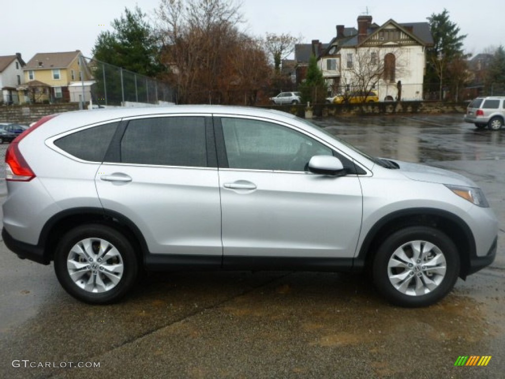 2014 CR-V EX AWD - Alabaster Silver Metallic / Black photo #6