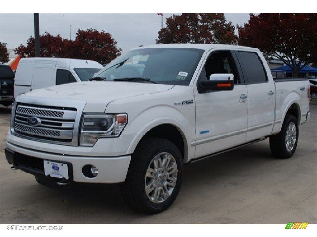 2014 F150 Platinum SuperCrew 4x4 - White Platinum / Platinum Unique Black photo #1