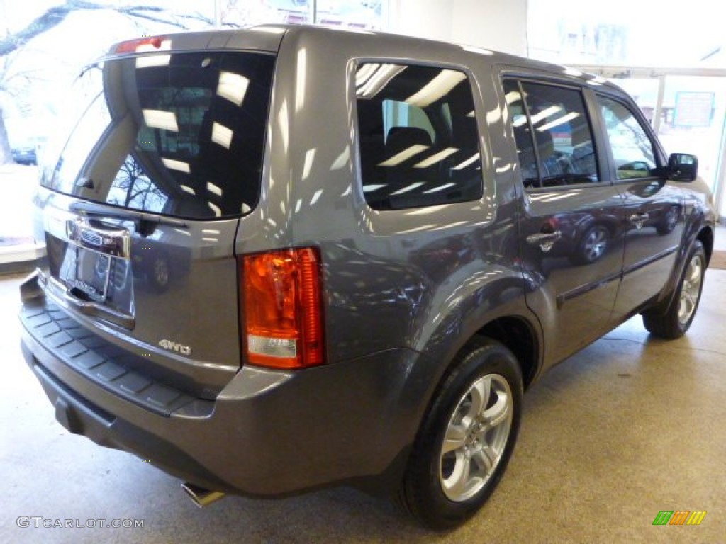 2014 Pilot EX 4WD - Modern Steel Metallic / Gray photo #5