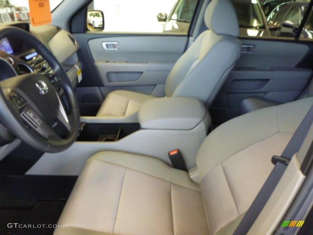 2014 Pilot EX 4WD - Modern Steel Metallic / Gray photo #9