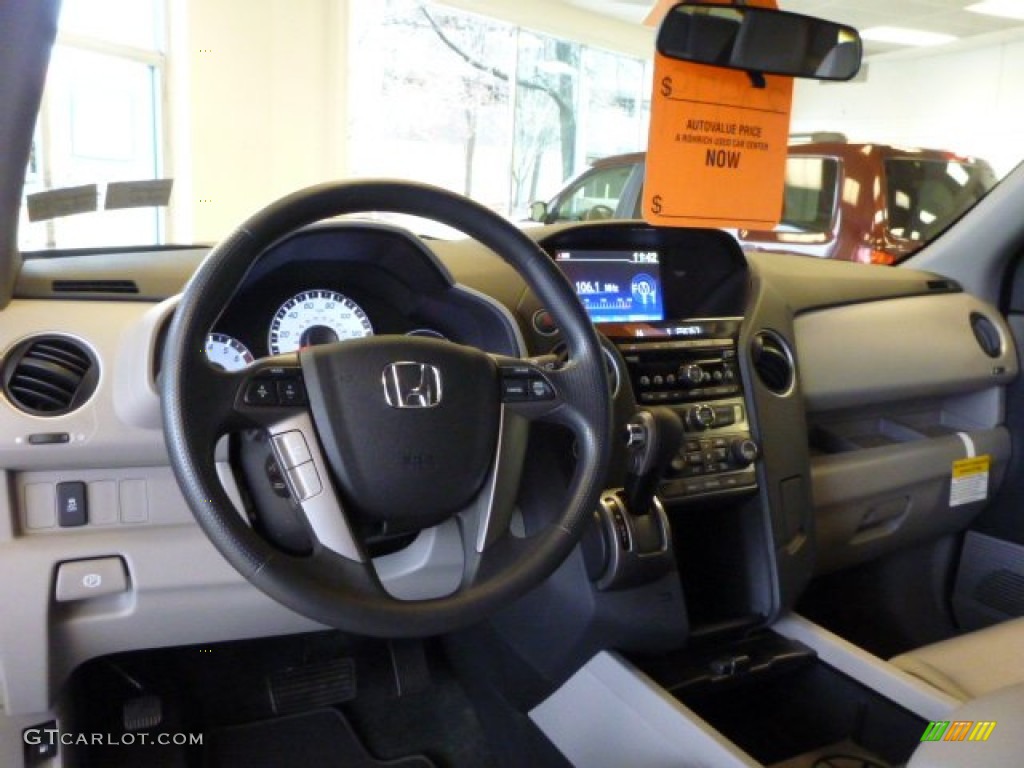 2014 Pilot EX 4WD - Modern Steel Metallic / Gray photo #12