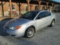 2004 Silver Nickel Saturn ION 2 Quad Coupe  photo #2