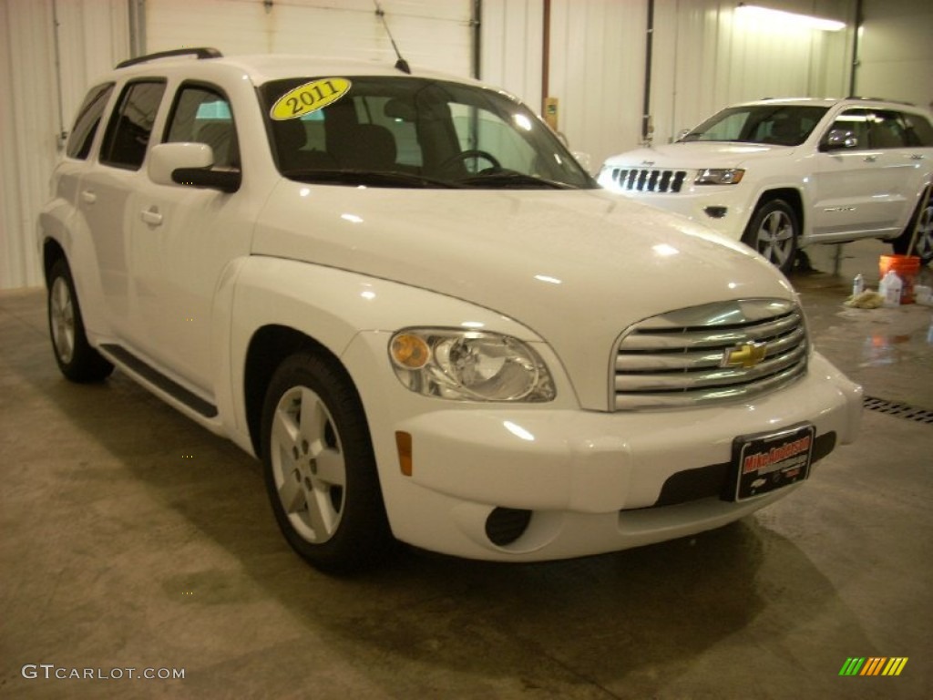 2011 HHR LT - Arctic Ice White / Ebony photo #6