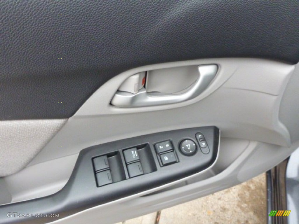 2013 Civic HF Sedan - Polished Metal Metallic / Gray photo #13