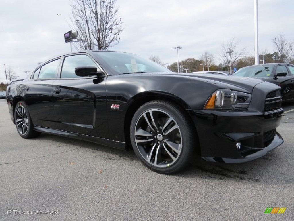 Pitch Black 2014 Dodge Charger SRT8 Superbee Exterior Photo #88649936