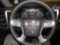 Jet Black 2014 GMC Sierra 1500 SLE Double Cab 4x4 Steering Wheel