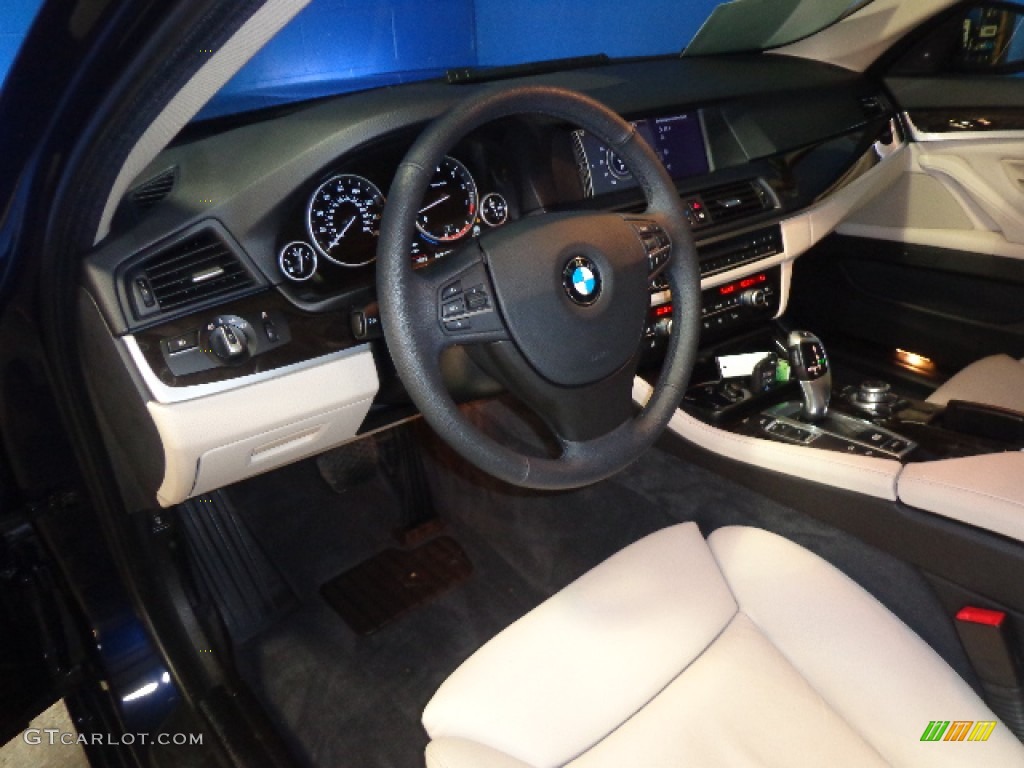 2012 5 Series 535i xDrive Sedan - Imperial Blue Metallic / Oyster/Black photo #18