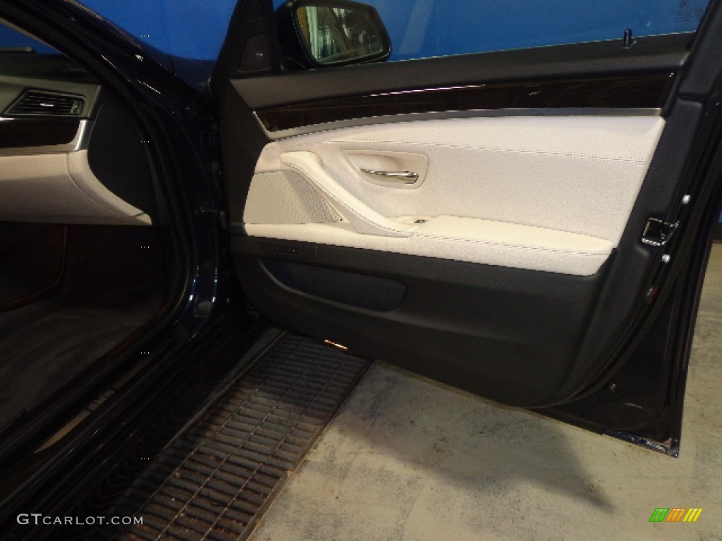 2012 5 Series 535i xDrive Sedan - Imperial Blue Metallic / Oyster/Black photo #32