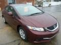 Crimson Red Pearl - Civic LX Sedan Photo No. 7