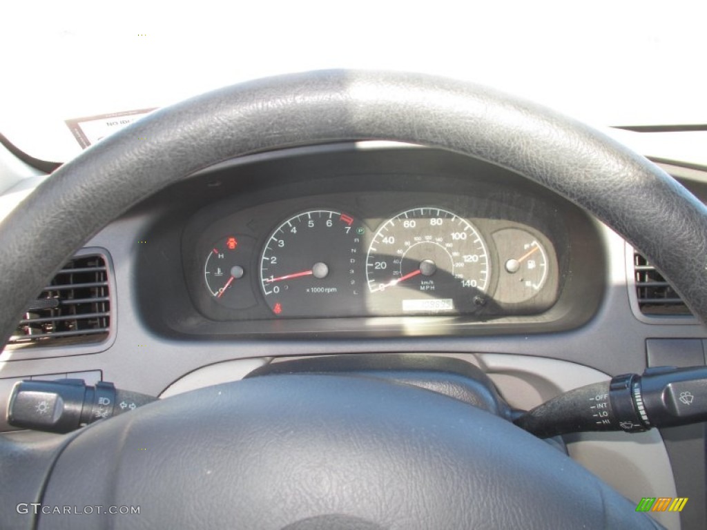 2002 Elantra GLS Sedan - Nordic White / Beige photo #12
