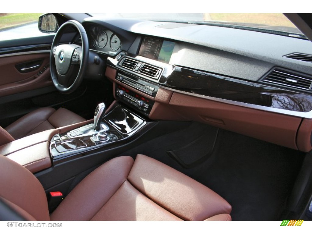 2011 5 Series 535i xDrive Sedan - Deep Sea Blue Metallic / Cinnamon Brown photo #24