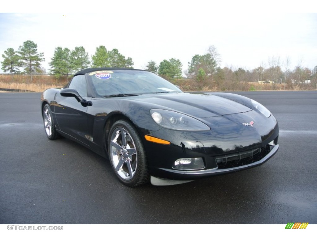 Black 2007 Chevrolet Corvette Convertible Exterior Photo #88655917