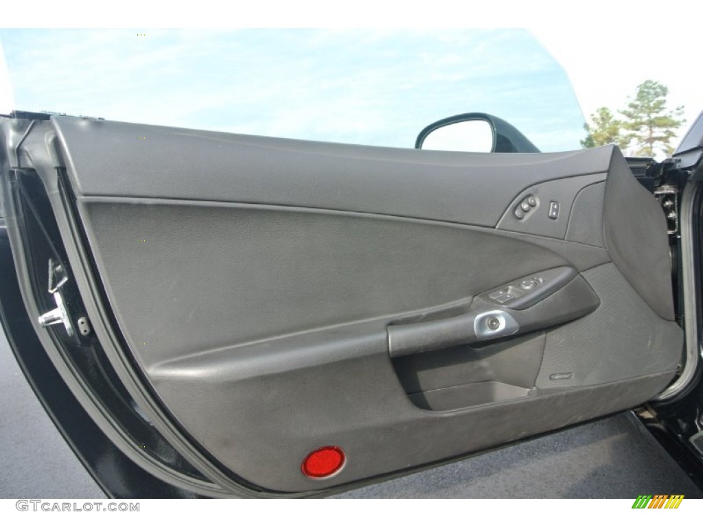 2007 Chevrolet Corvette Convertible Ebony Door Panel Photo #88655973