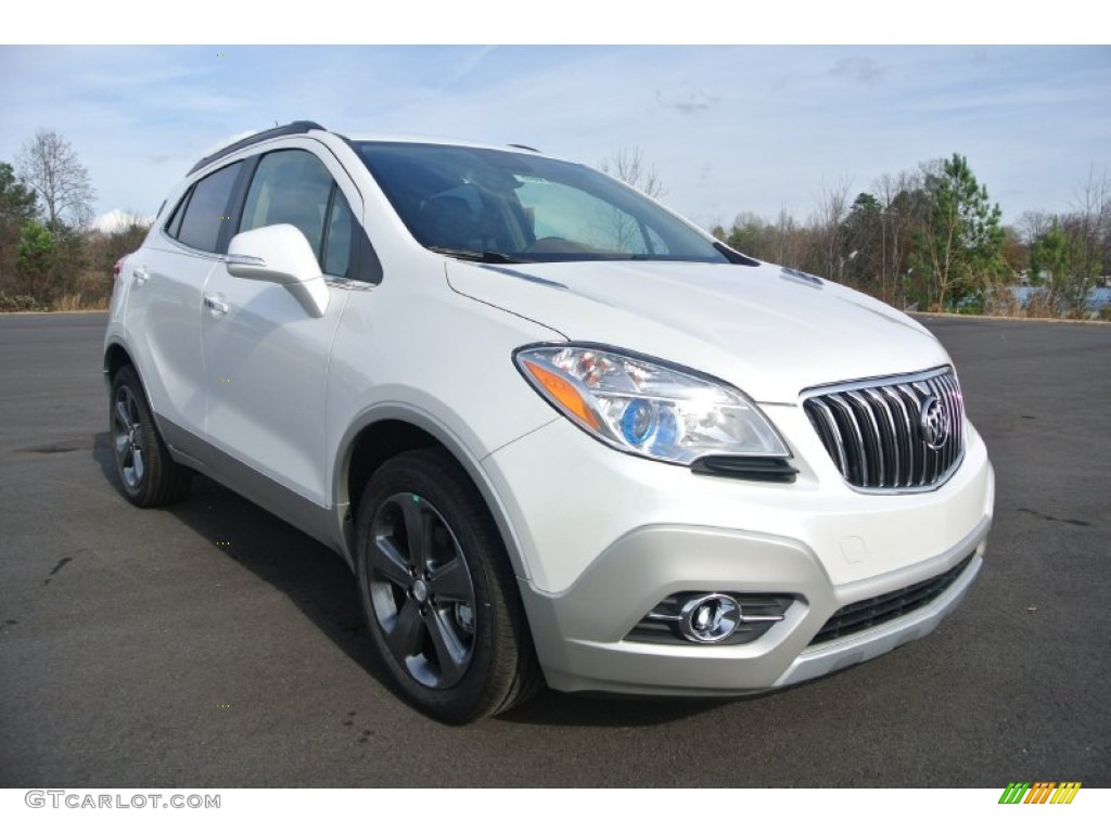 White Pearl Tricoat 2014 Buick Encore Leather Exterior Photo #88656373