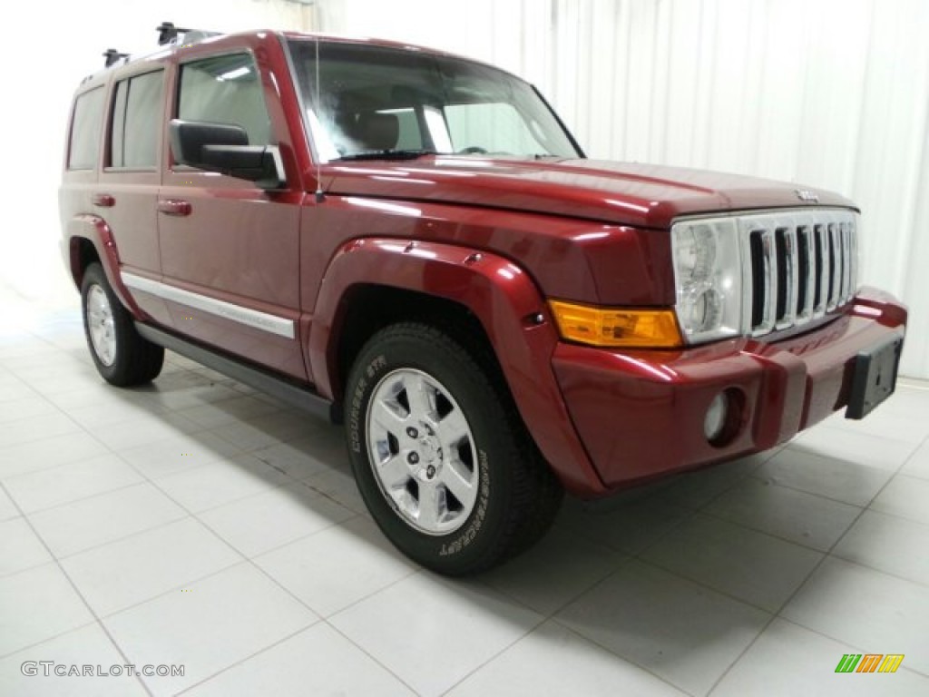 2007 Commander Limited 4x4 - Red Rock Pearl / Saddle Brown photo #1