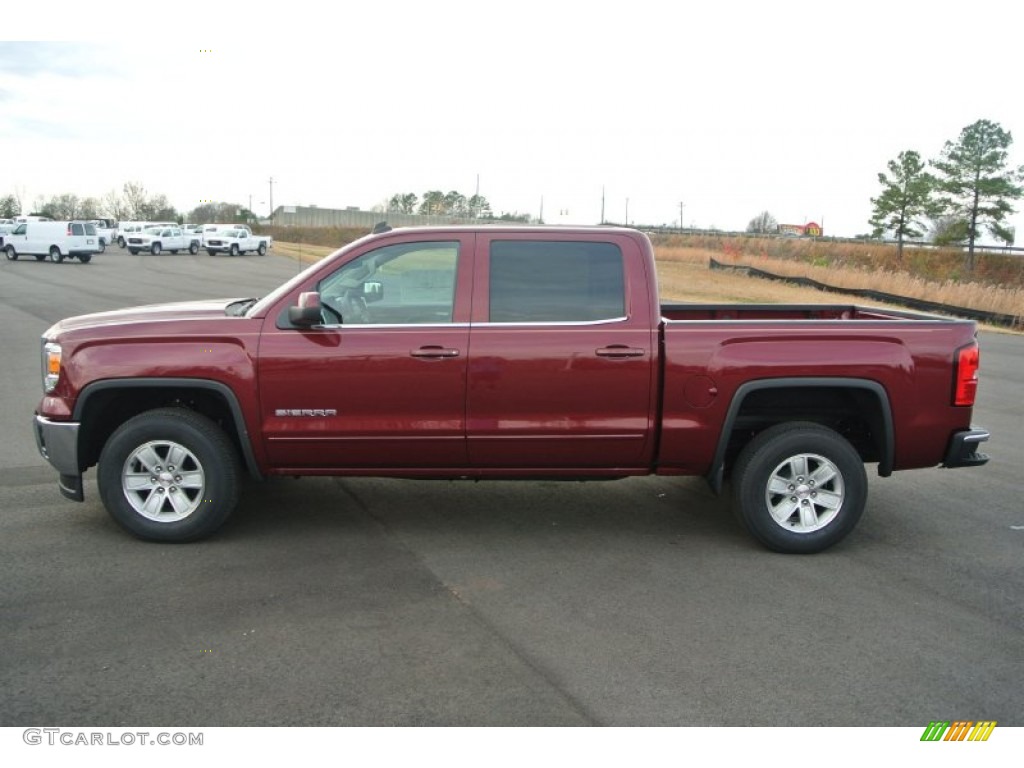 Sonoma Red Metallic 2014 GMC Sierra 1500 SLE Crew Cab Exterior Photo #88656949