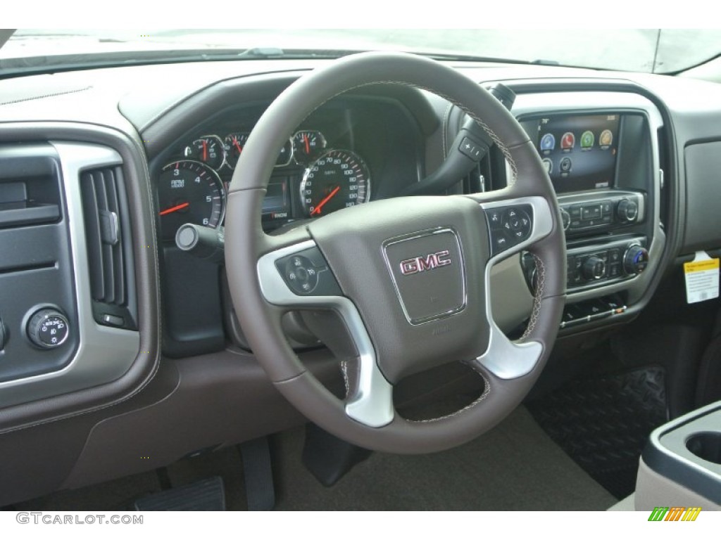 2014 Sierra 1500 SLE Crew Cab - Sonoma Red Metallic / Cocoa/Dune photo #21