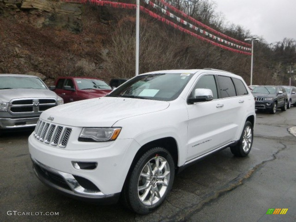 2014 Grand Cherokee Summit 4x4 - Bright White / Summit Morocco Black Natura Leather photo #1