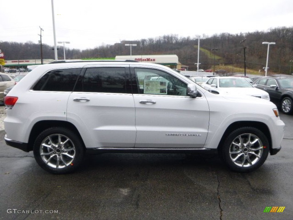 2014 Grand Cherokee Summit 4x4 - Bright White / Summit Morocco Black Natura Leather photo #6