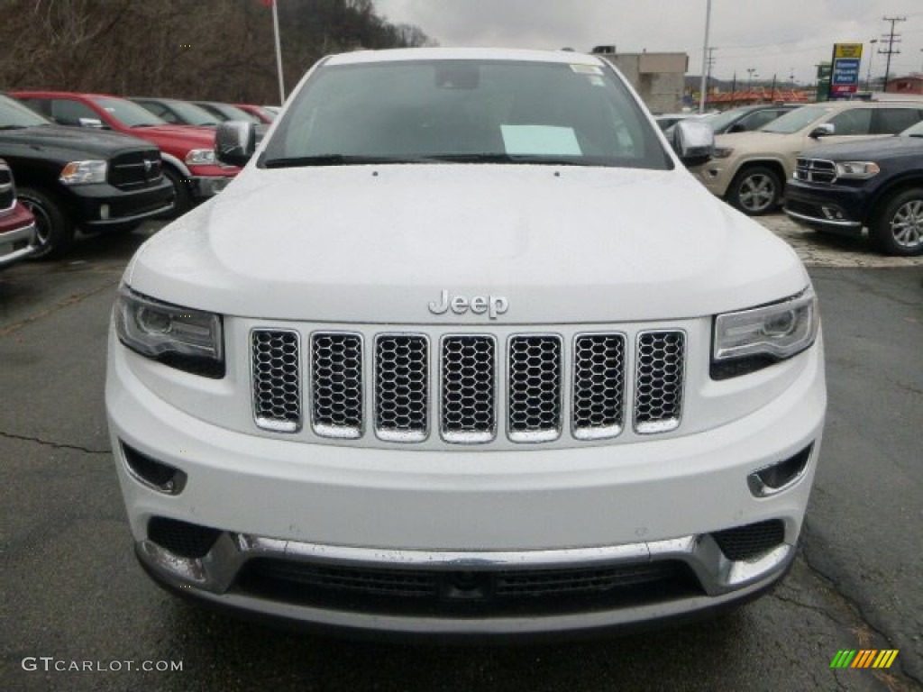 2014 Grand Cherokee Summit 4x4 - Bright White / Summit Morocco Black Natura Leather photo #8