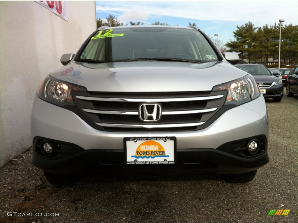 2012 CR-V EX-L 4WD - Alabaster Silver Metallic / Beige photo #2