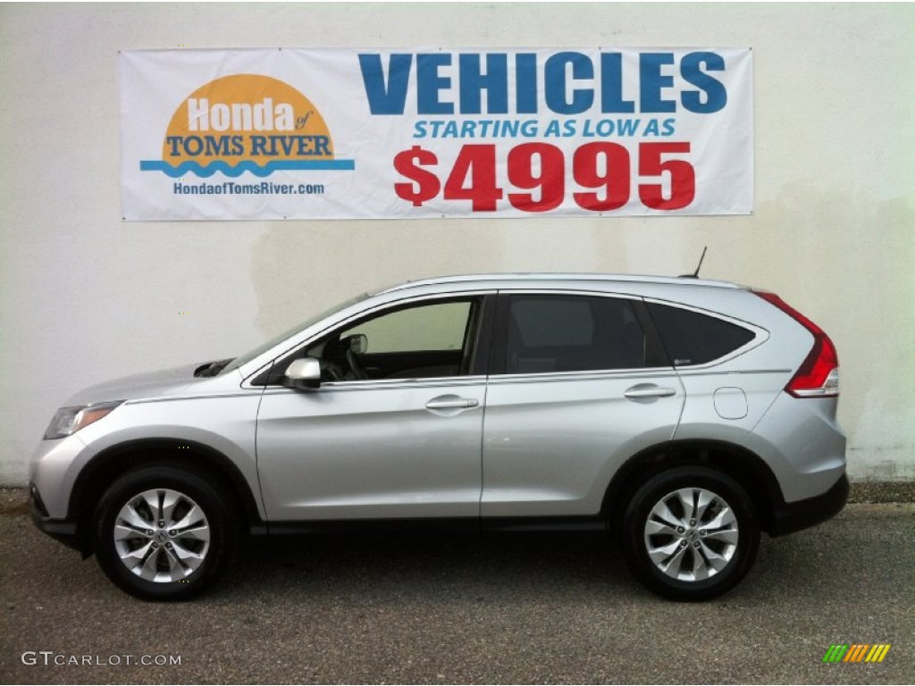 2012 CR-V EX-L 4WD - Alabaster Silver Metallic / Beige photo #4