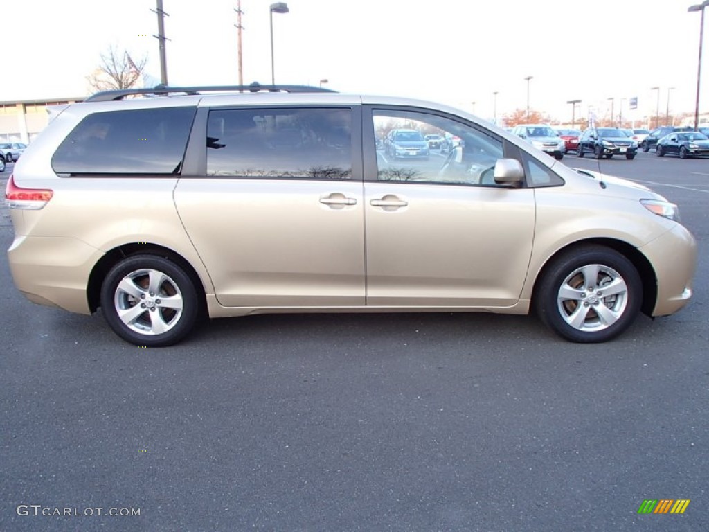 2011 Sienna LE - Sandy Beach Metallic / Bisque photo #4