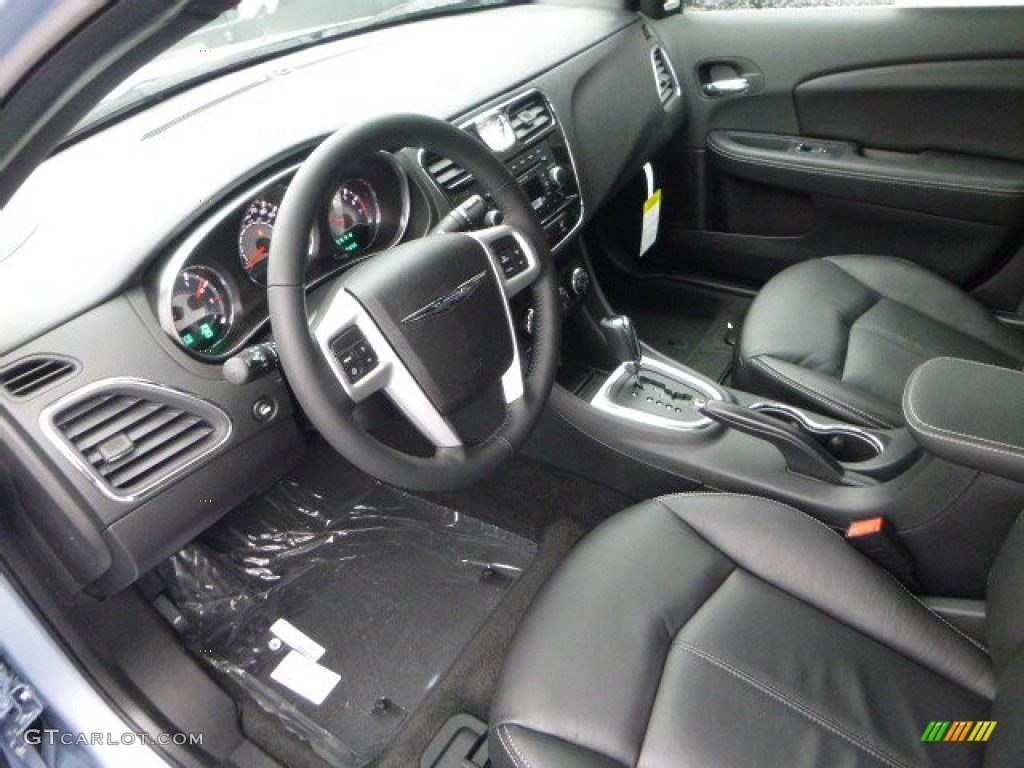 Black Interior 2014 Chrysler 200 Limited Sedan Photo #88661035
