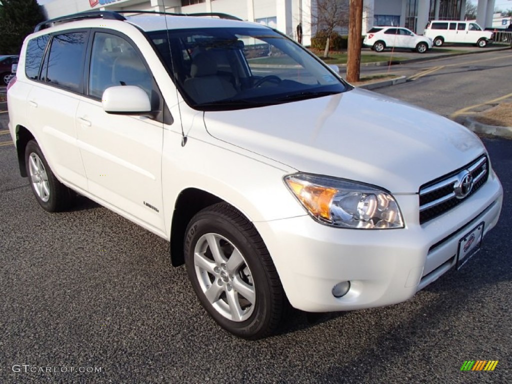 2007 RAV4 Limited 4WD - Super White / Ash Gray photo #3